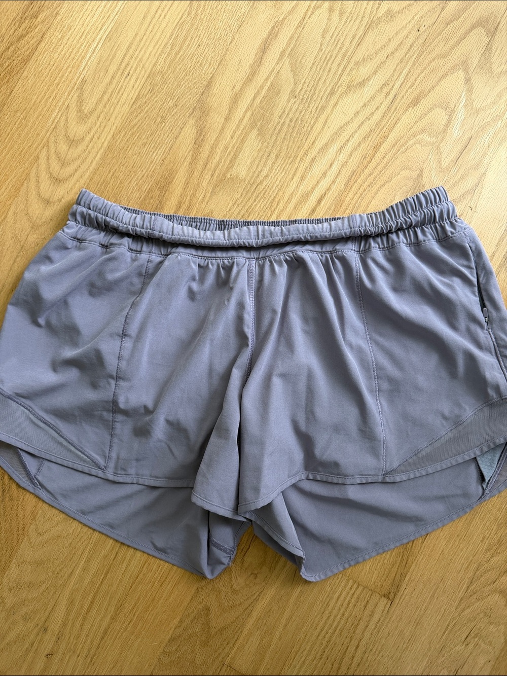 lululemon athletica Lavender Gray Layered Running Shorts